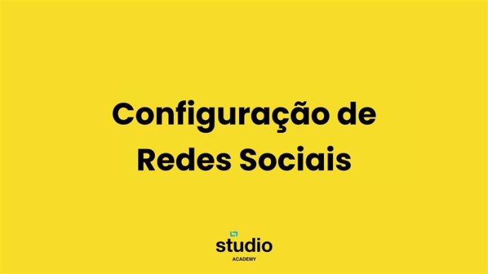 social media configuração
